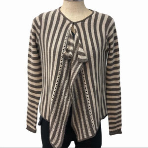 Splendid striped cashmere‎ cardigan sweater s